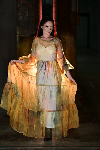 Sheer Overlay Maxi Dress - Chantilly Wild Mary Gold Sheer Overlay Maxi Dress - Chantilly Wild Mary Gold
