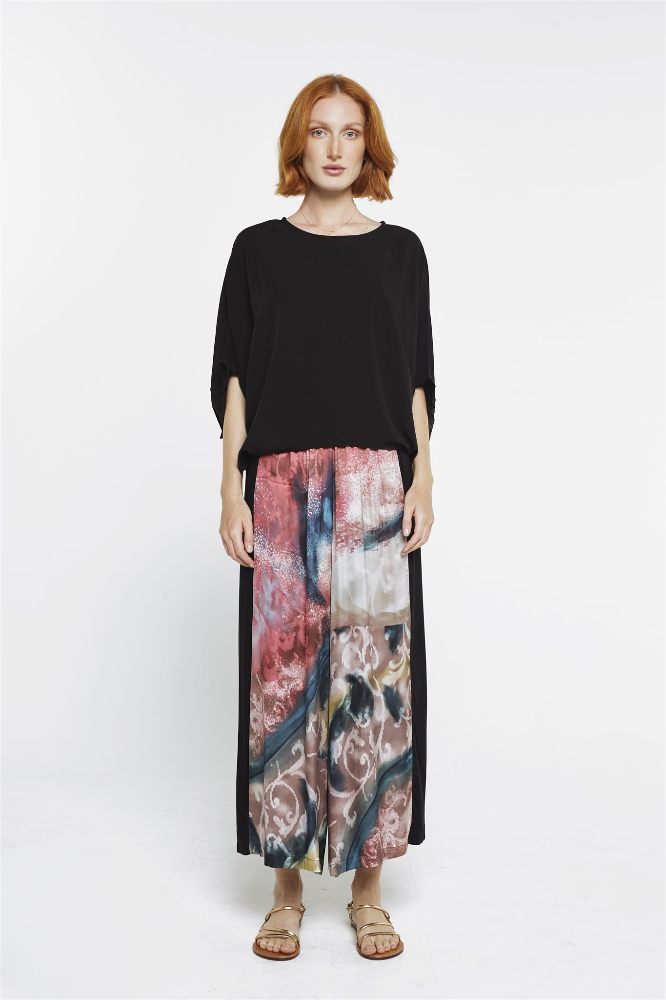 Wide Leg Pants - My Heart/Black