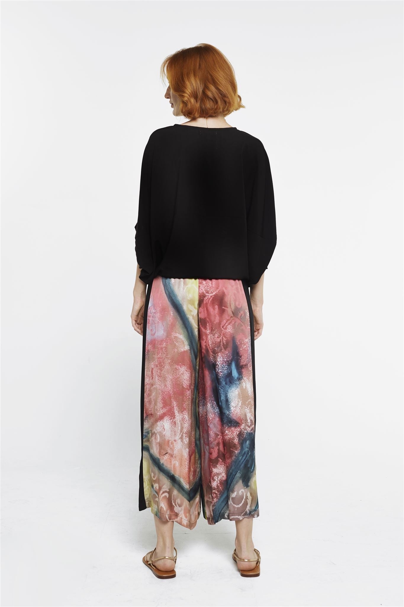 Wide Leg Pants - My Heart/Black