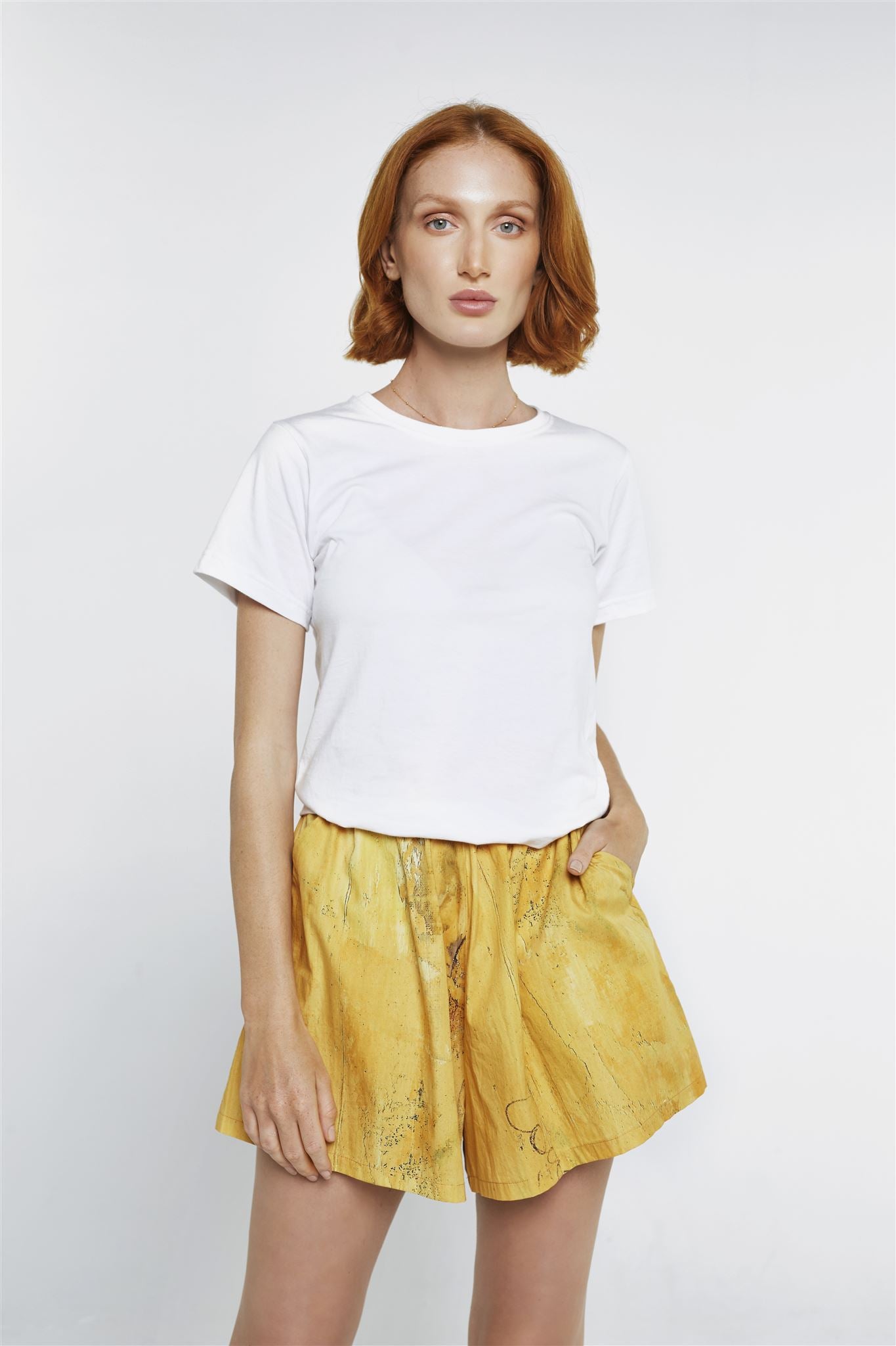 Wide Leg Shorts - Lotus Cotton Tencel