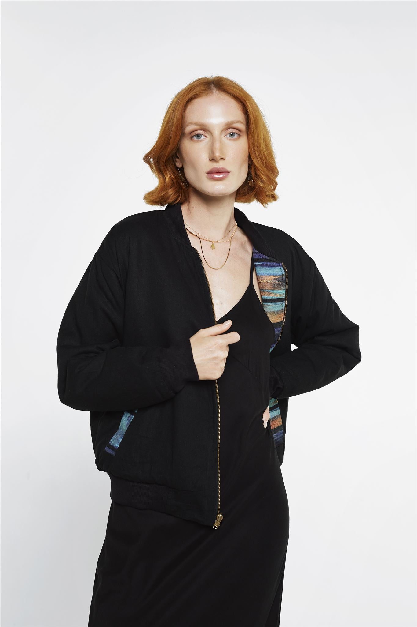 Reversible Bomber Jacket - Burnished Solar Winds