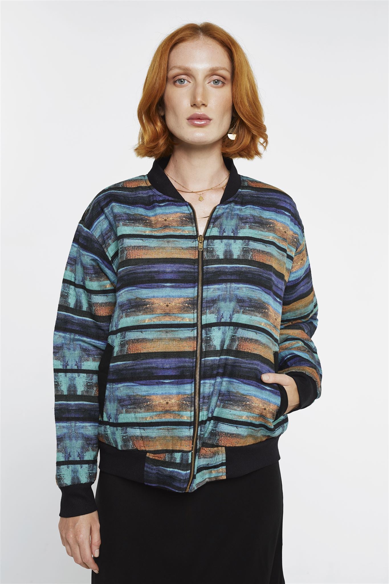 Reversible Bomber Jacket - Burnished Solar Winds