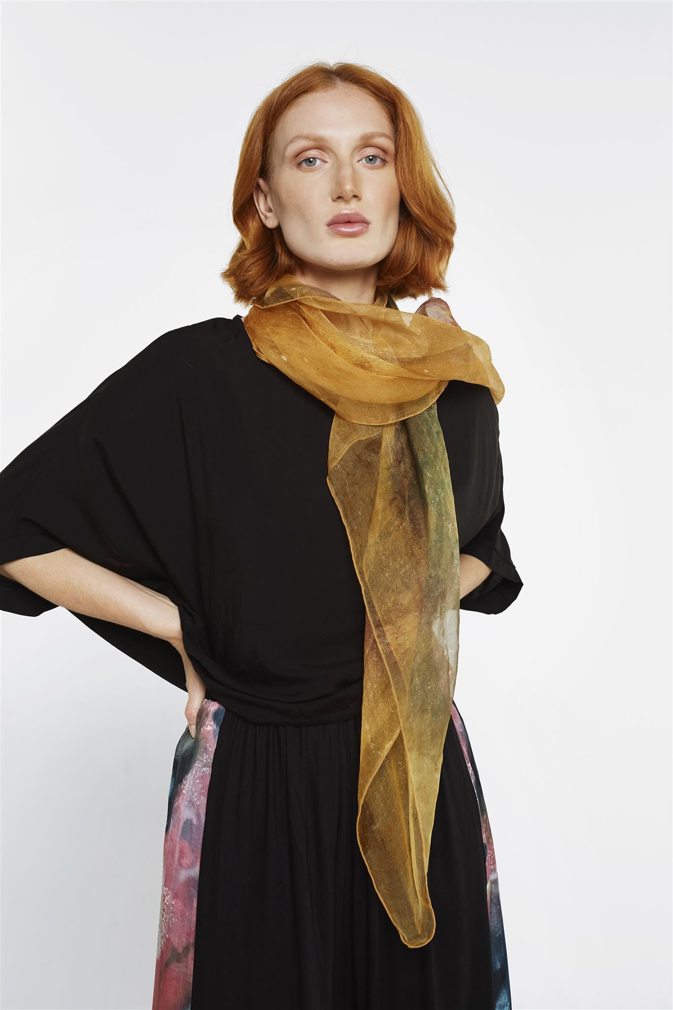 Organic Silk Scarf - Chantilly