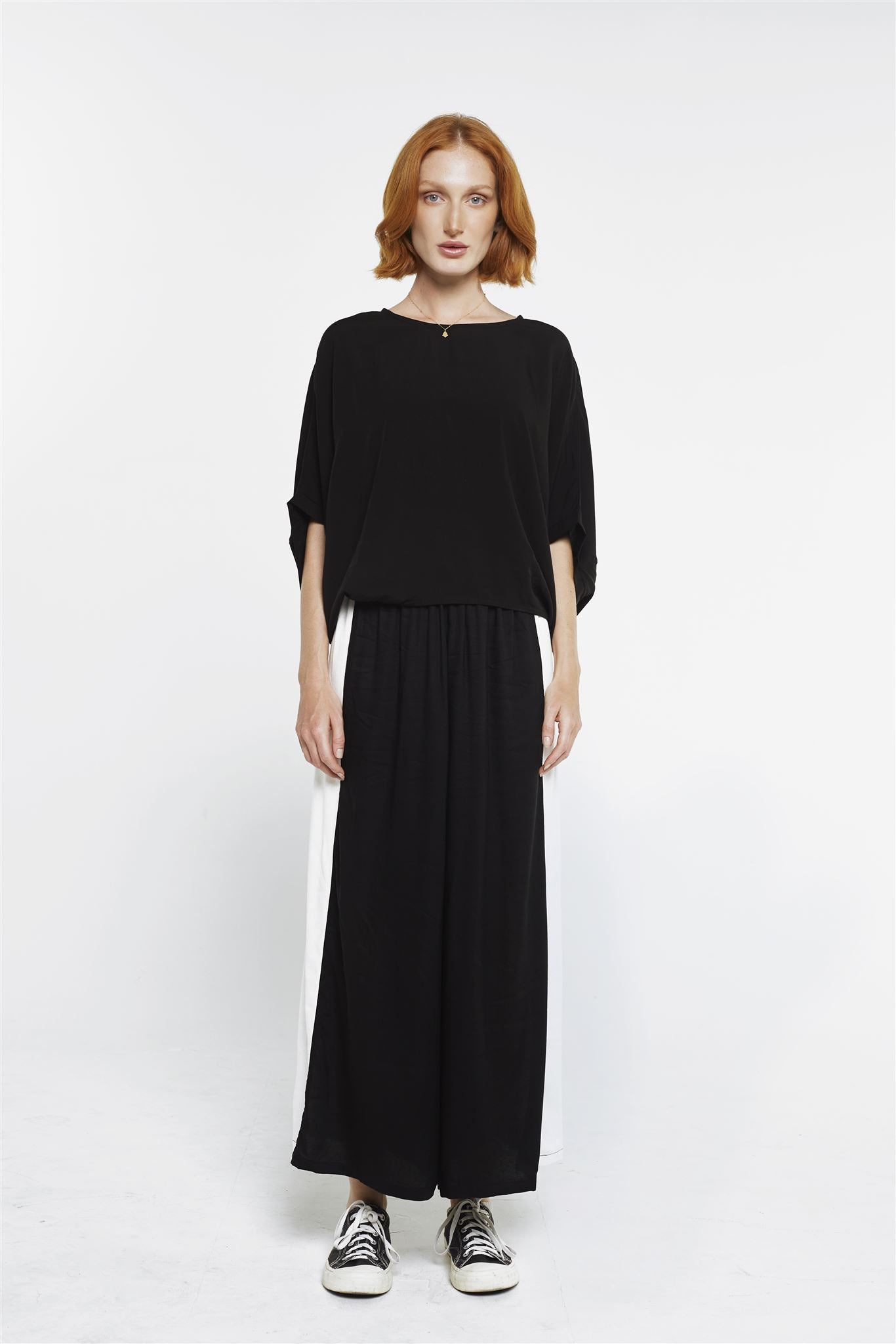 Wide Leg Pants - Classic Collection Black/White