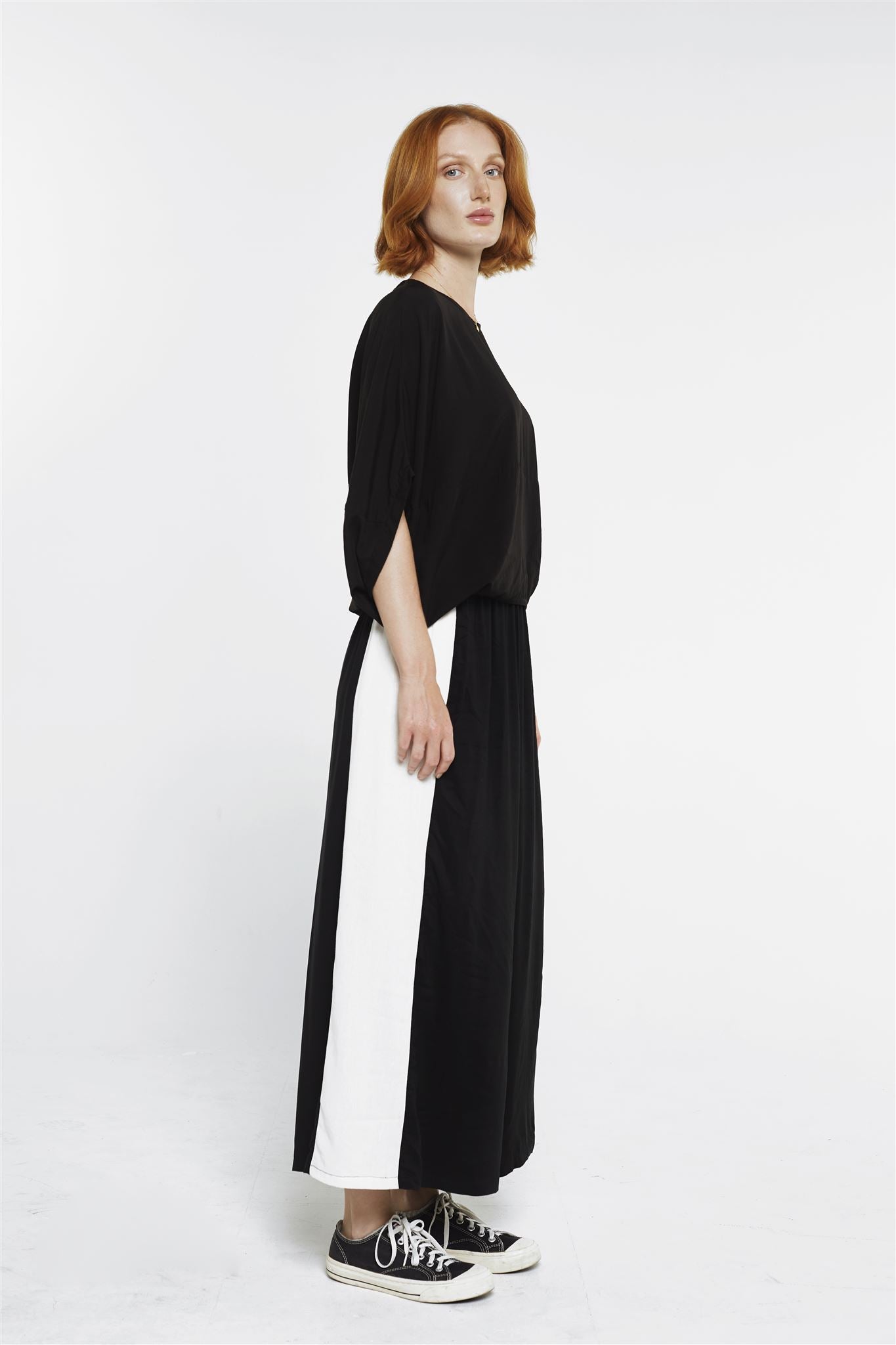 Wide Leg Pants - Classic Collection Black/White