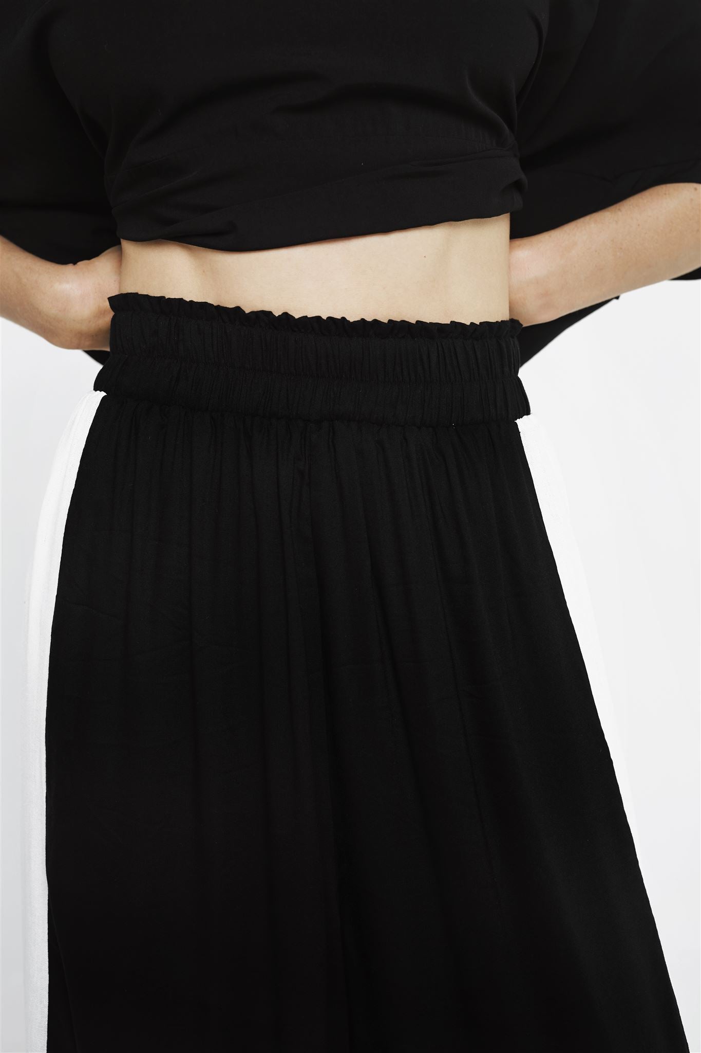 Wide Leg Pants - Classic Collection Black/White