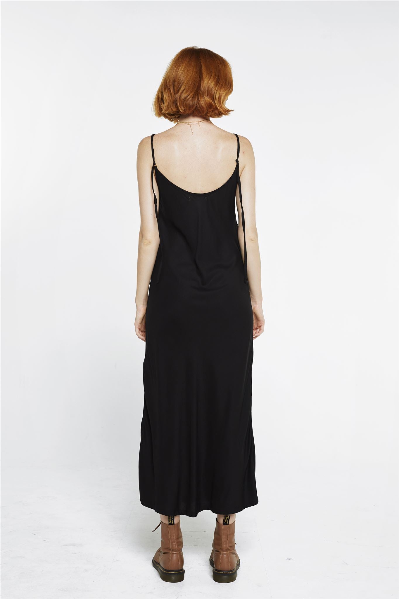 Maxi Slip Dress - Black