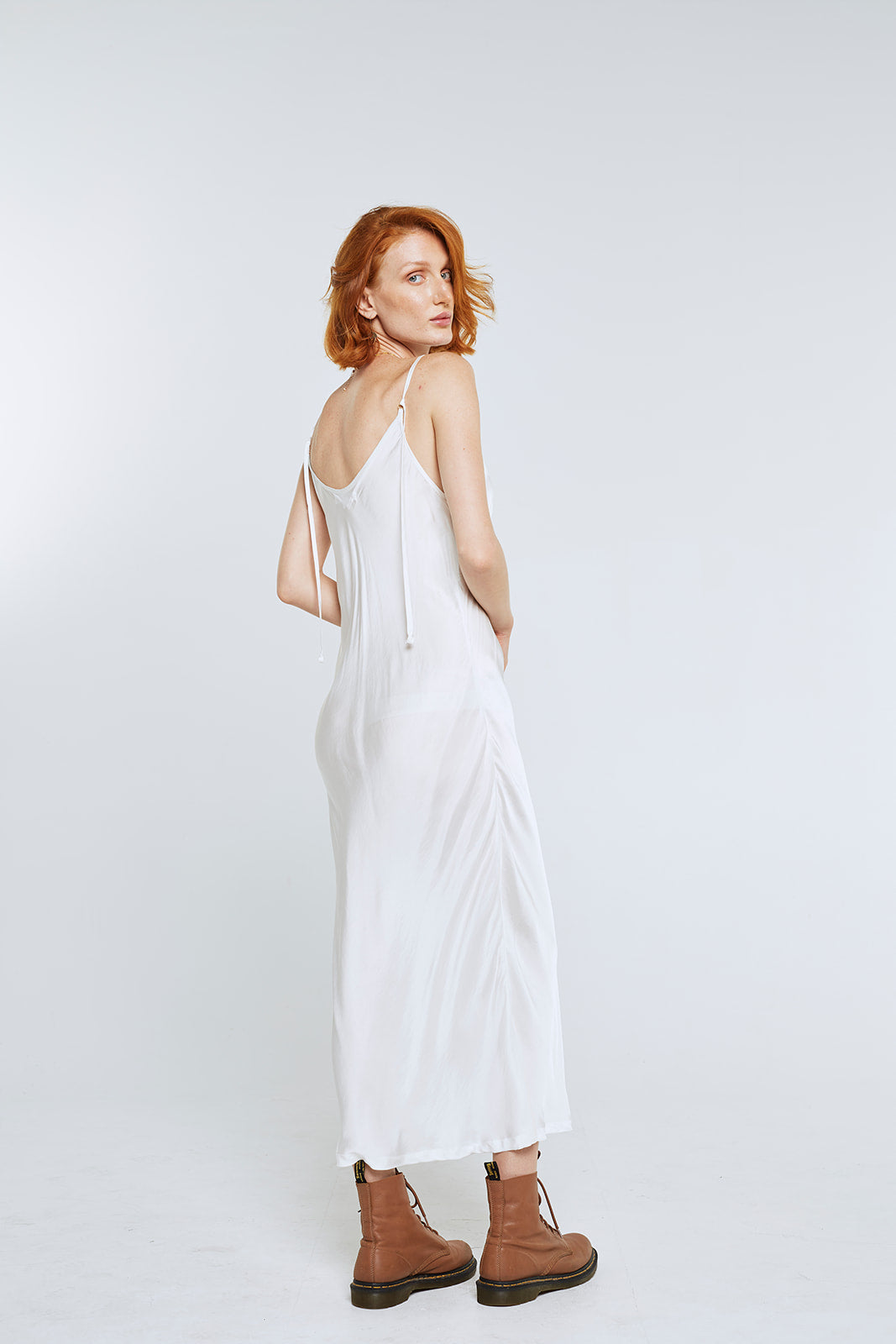 Maxi Slip Dress - White